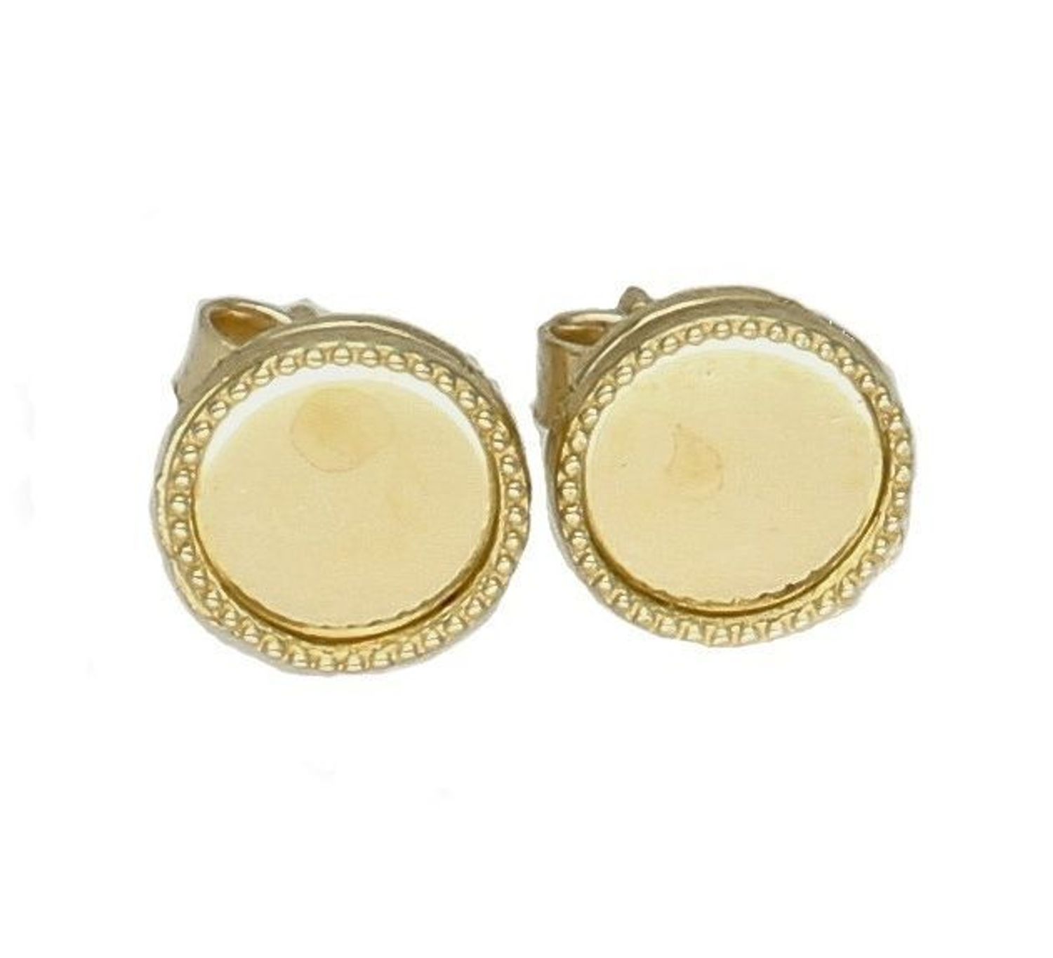 Kolczyki złote 333 okrągłe blaszki 7 mm KL 10117 333. Kolczyki złote okrągłe to klasyka w najlepszym wydaniu wykonane ze złota, próby 333. Kolczyki będą idealnym dodatkiem do każdej stylizacji. Kolcz.jpg